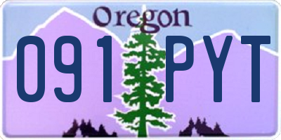 OR license plate 091PYT