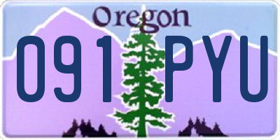 OR license plate 091PYU