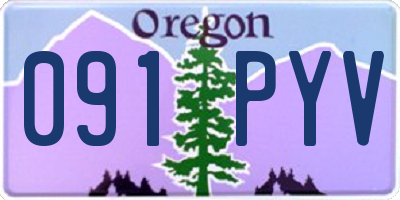 OR license plate 091PYV