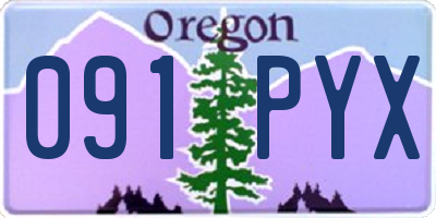 OR license plate 091PYX