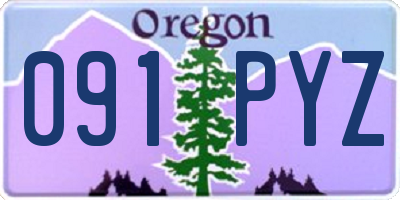 OR license plate 091PYZ