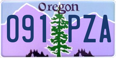 OR license plate 091PZA