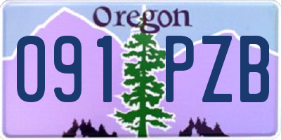 OR license plate 091PZB