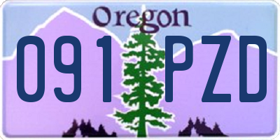 OR license plate 091PZD