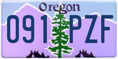 OR license plate 091PZF