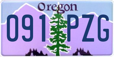 OR license plate 091PZG