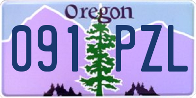 OR license plate 091PZL