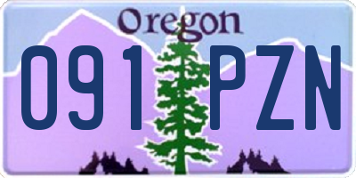 OR license plate 091PZN