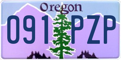 OR license plate 091PZP