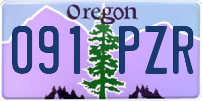 OR license plate 091PZR