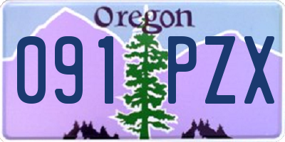 OR license plate 091PZX