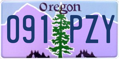 OR license plate 091PZY