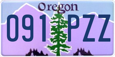 OR license plate 091PZZ