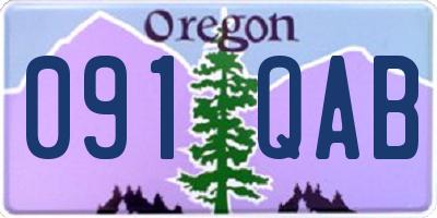 OR license plate 091QAB