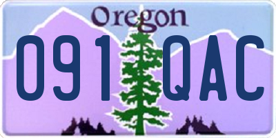 OR license plate 091QAC