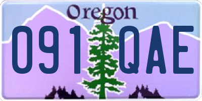 OR license plate 091QAE
