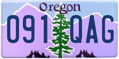 OR license plate 091QAG