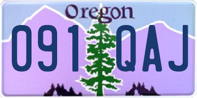 OR license plate 091QAJ