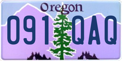 OR license plate 091QAQ