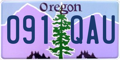 OR license plate 091QAU