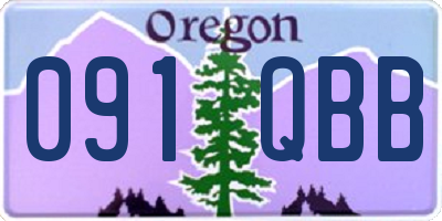 OR license plate 091QBB