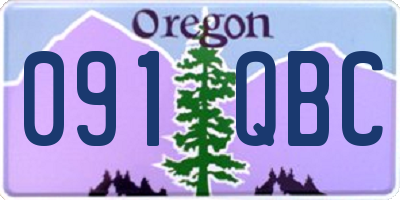 OR license plate 091QBC
