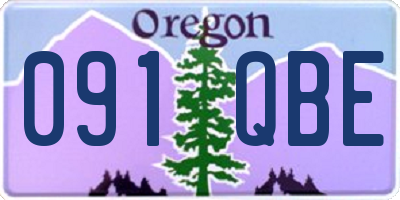 OR license plate 091QBE