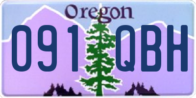 OR license plate 091QBH