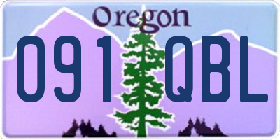 OR license plate 091QBL