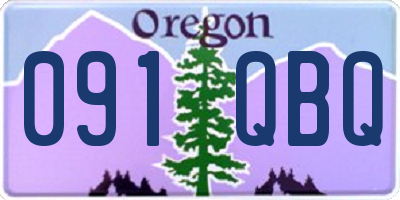 OR license plate 091QBQ