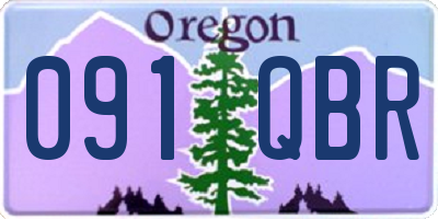 OR license plate 091QBR