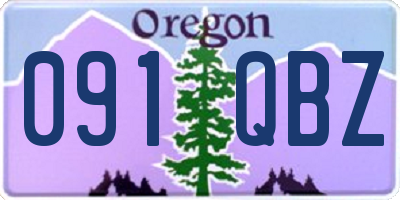 OR license plate 091QBZ