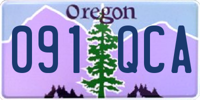 OR license plate 091QCA