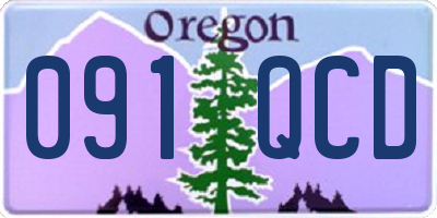 OR license plate 091QCD