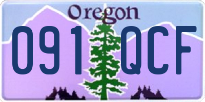 OR license plate 091QCF