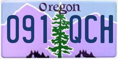 OR license plate 091QCH