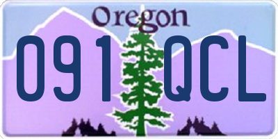 OR license plate 091QCL