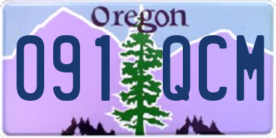 OR license plate 091QCM