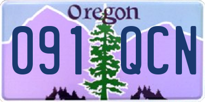 OR license plate 091QCN