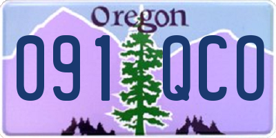 OR license plate 091QCO