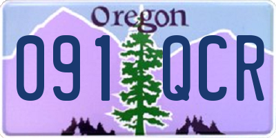 OR license plate 091QCR
