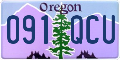 OR license plate 091QCU