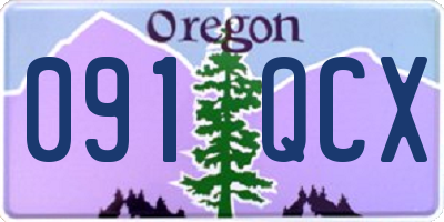 OR license plate 091QCX