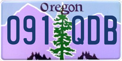 OR license plate 091QDB