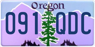 OR license plate 091QDC