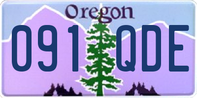 OR license plate 091QDE