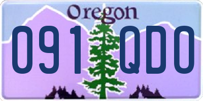 OR license plate 091QDO