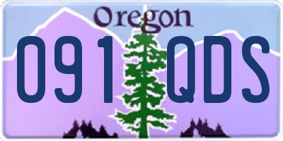 OR license plate 091QDS