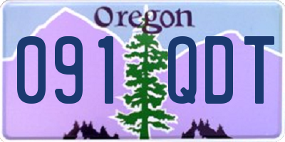 OR license plate 091QDT