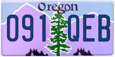 OR license plate 091QEB
